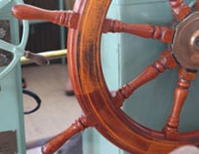 sailboat steering wheel